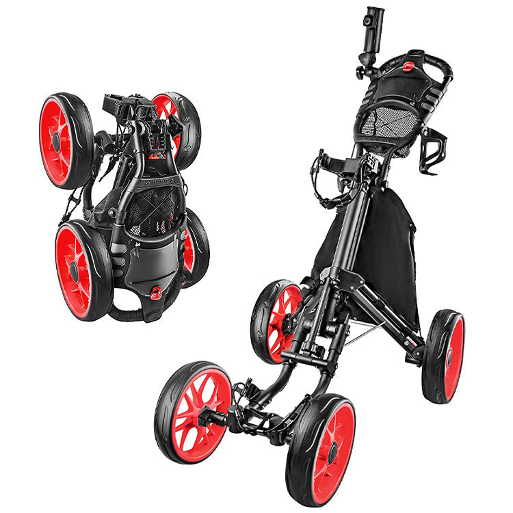 Foldable 4 Wheels Premium Golf Trolley