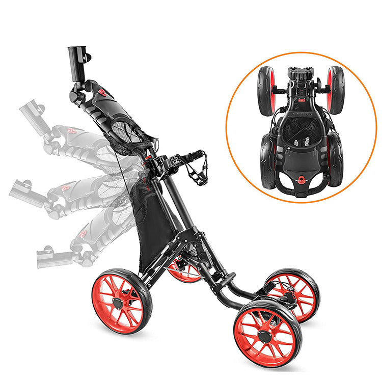 Foldable 4 Wheels Premium Golf Trolley